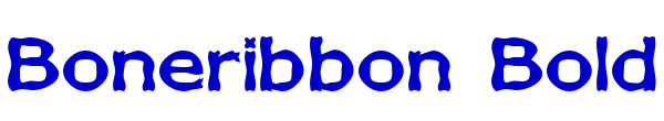 Boneribbon Bold フォント